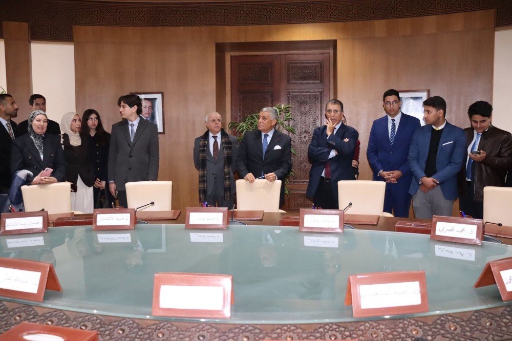 استقبال وفدين طلابيين من فاس والرباط بالمحكمة الدستورية